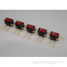 5H Neon Double-Pole Multi-gang integral switch